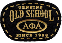 Alpha Phi Alpha Old School Scissor Cut Iron-On Patch [Black]