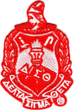 Delta Sigma Theta Crest Iron-On Patch [Red]