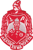 Delta Sigma Theta Crest Iron-On Patch [Red]