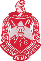 Delta Sigma Theta Crest Iron-On Patch [Red]