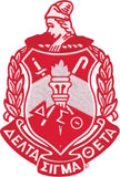 Delta Sigma Theta Crest Iron-On Patch [Red]