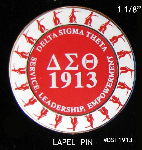 Delta Sigma Theta Service Leadership Empowerment Lapel Pin [Silver]