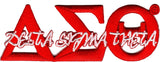 Delta Sigma Theta Script Iron-On Patch [Red]