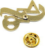 Delta Sigma Theta Banner Lapel Pin [Gold]