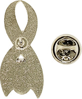 Delta Sigma Theta Pink Ribbon Lapel Pin [Silver]