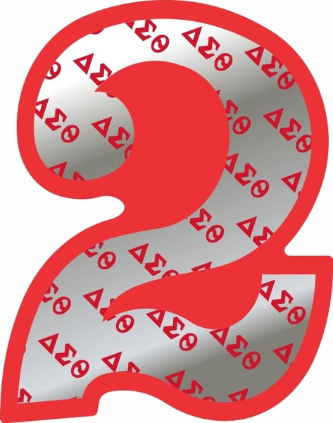 Delta Sigma Theta Acrylic Line #2 Pin [Red]