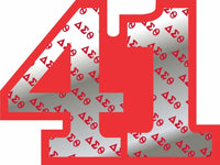 Delta Sigma Theta Acrylic Line #41 Pin [Red]
