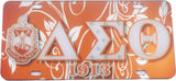 Delta Sigma Theta Printed Crest License Plate [Red]
