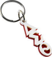 Delta Sigma Theta Mini Letter Acrylic Key Chain [Red]