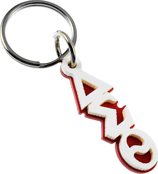Delta Sigma Theta Mini Letter Acrylic Key Chain [Red]