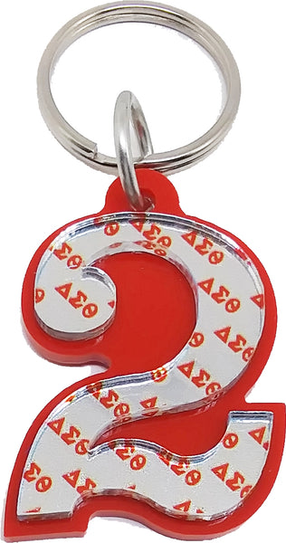 Delta Sigma Theta Line #2 Key Chain [Red]