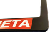 Delta Sigma Theta Text Decal Plastic License Plate Frame [Black]