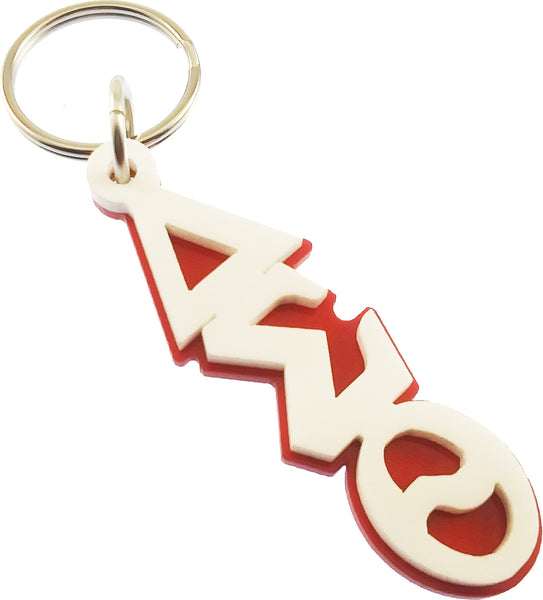 Delta Sigma Theta Large Letter Acrylic Key Chain [Red]