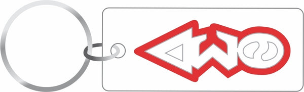 Delta Sigma Theta Acrylic Vertical Outline Clear Key Chain [Clear]