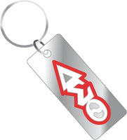Delta Sigma Theta Acrylic Vertical Outline Mirror Key Chain [Silver]