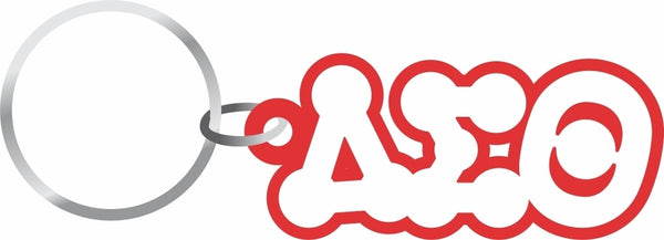 Delta Sigma Theta Sorority Bubble Key Chain [Red]