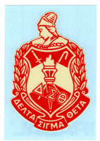 Delta Sigma Theta Crest Decal Sticker [Clear]