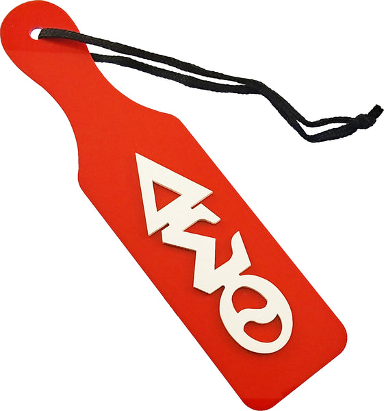 Delta Sigma Theta Acrylic Paddle With Raised Letters [Red]