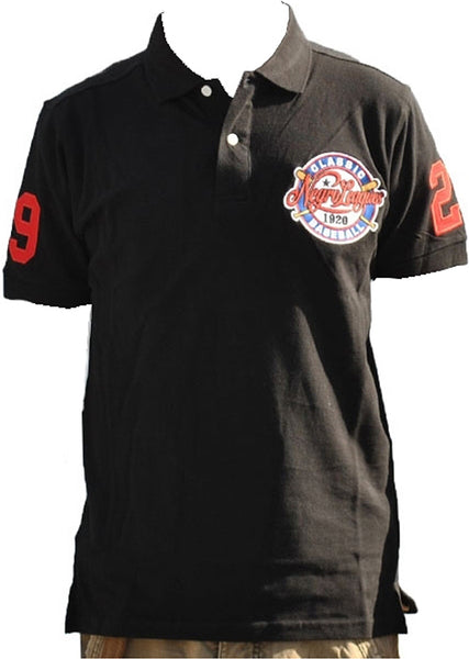 Big Boy Negro League Baseball Commemorative S3 Mens Polo Shirt [Black]