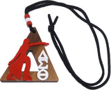 Delta Sigma Theta - Diamond Lady Of Fortitude Wood Medallion [Brown]