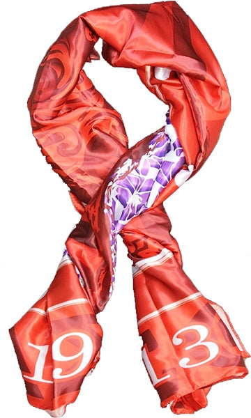 Delta Sigma Theta Satin Scarf With Box [Red]