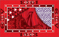 Delta Sigma Theta Satin Scarf With Box [Red]