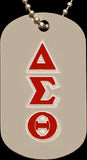 Delta Sigma Theta Double Sided Dog Tag [Silver]