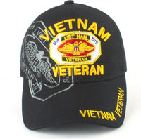 Vietnam Veteran Shield Shadow Mens Cap [Baseball Cap - Black]