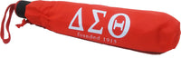 Delta Sigma Theta Vented Auto Open Compact Golf Umbrella [Red/White]