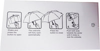 Delta Sigma Theta Vented Auto Open Compact Golf Umbrella [Red/White]