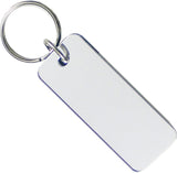 Phi Beta Sigma + Zeta Phi Beta Two Group Split Key Chain [Blue/White]