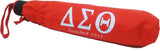 Delta Sigma Theta Vented Auto Open Compact Golf Umbrella [Red/White]