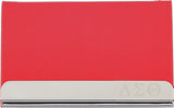 Delta Sigma Theta Stainless Steel Business Card Holder With Leather [Red]