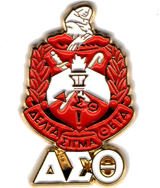 Delta Sigma Theta Crest Flat Craft Medallion [Gold]