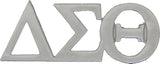 Delta Sigma Theta Letters Lapel Pin [Silver]