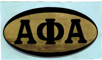 Alpha Phi Alpha Domed Decal Sticker [Gold]