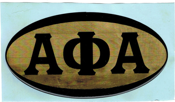 Alpha Phi Alpha Domed Decal Sticker [Gold]