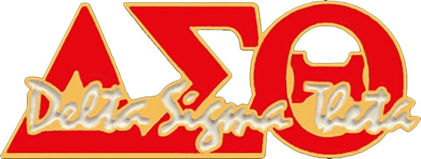 Delta Sigma Theta Signature Lapel Pin [Red]
