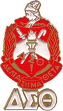 Delta Sigma Theta Crest with Letters Lapel Pin [Gold]