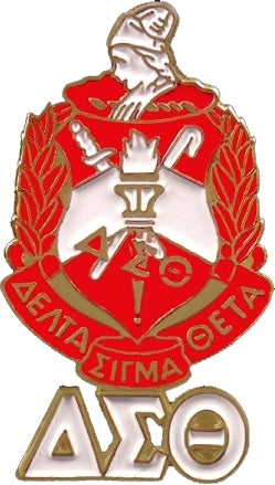 Delta Sigma Theta Crest with Letters Lapel Pin [Gold]