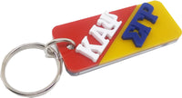 Kappa Alpha Psi + Sigma Gamma Rho Two Group Split Key Chain [Red/Gold]