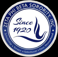 Zeta Phi Beta Crest Flat Craft Medallion [Silver]