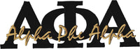 Alpha Phi Alpha Signature Iron-On Patch [Black]