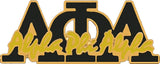 Alpha Phi Alpha Signature Lapel Pin [Black]