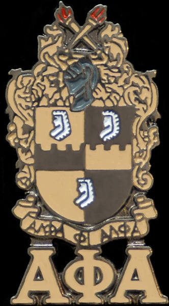 Alpha Phi Alpha Shield Flat Craft Medallion [Silver]