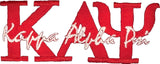 Kappa Alpha Psi Signature Iron-On Patch [Red]