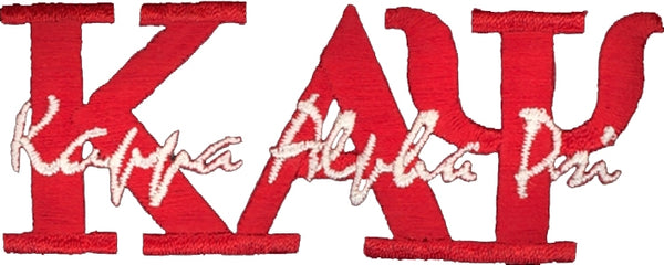 Kappa Alpha Psi Signature Iron-On Patch [Red]