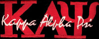 Kappa Alpha Psi Signature Iron-On Patch [Red]