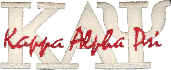 Kappa Alpha Psi Signature Iron-On Patch [Cream]