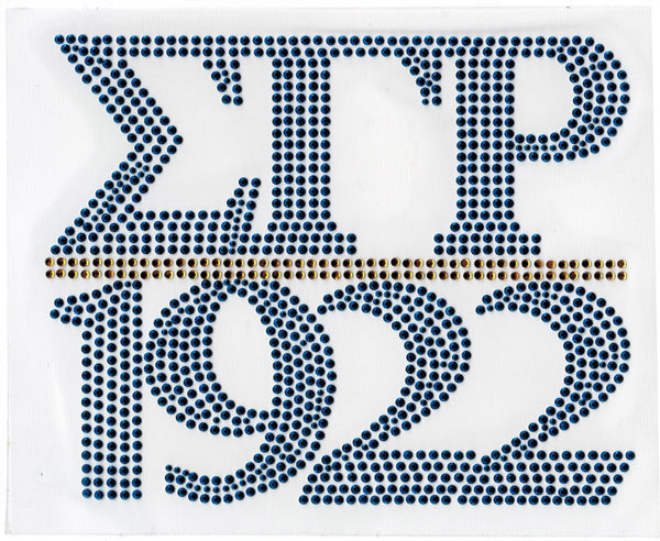 Sigma Gamma Rho 1922 Chapter Style Studstone Heat Transfer [Blue]
